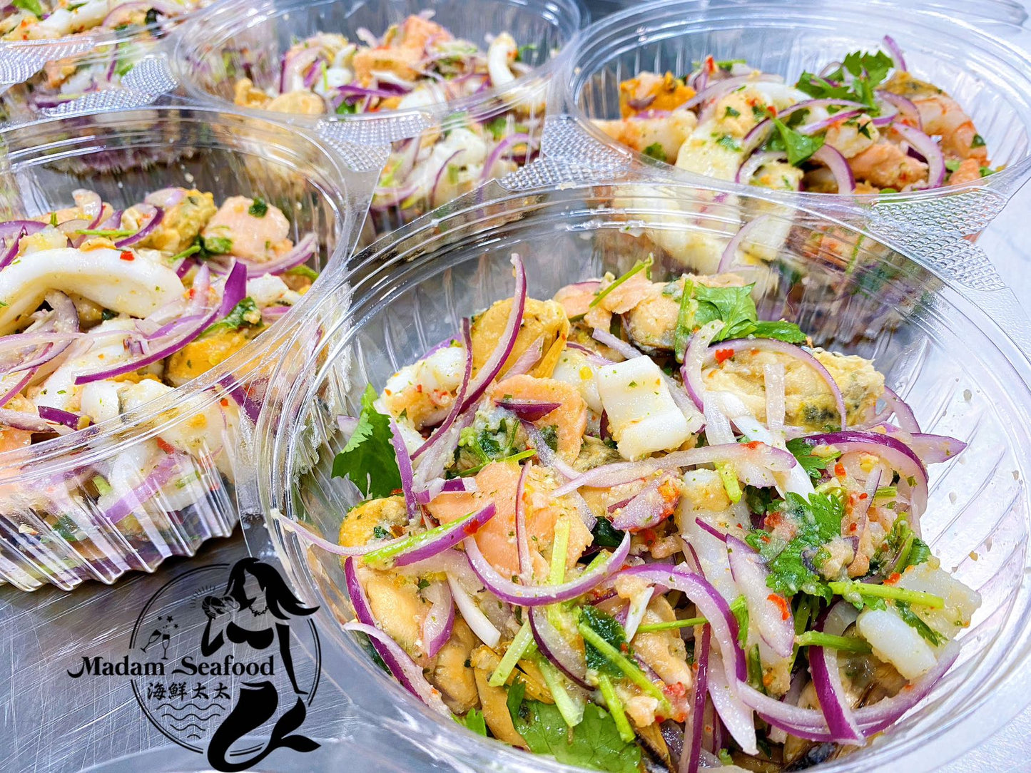 Thai Style Seafood Salad【泰式海鲜沙拉】(cooked)【Friday Only】