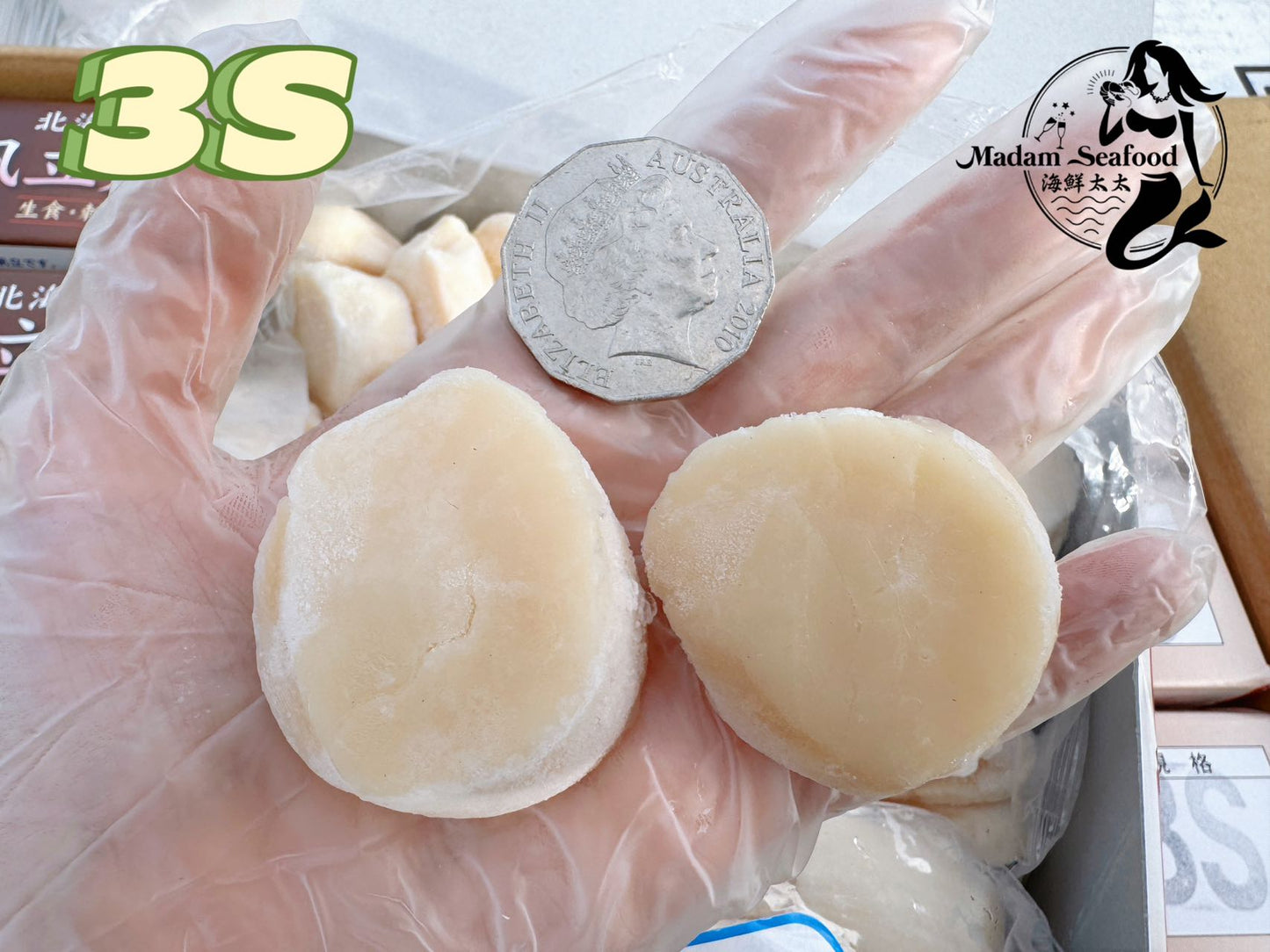 Hokkaido S3 Scallop (MEAT) (frozen)【SALE】